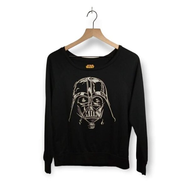 star Wars Darth Vader Juniors Long Sleeve Tee Shirt Size M - Picture 1 of 3